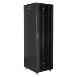 Lanberg FF01-6842-12B Armario Rack 19 Pulgadas 42U 600x800 mm Acero Vidrio Templado Negro