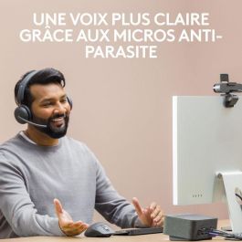 Logitech Zone Wireless 2 Auriculares Inalámbricos con Cancelación de Ruido Híbrida y Claridad de Llamada Avanzada, Batería Reemplazable