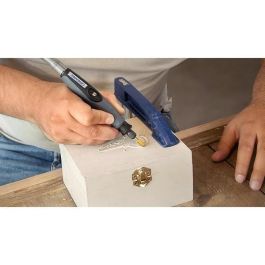 Dremel Max 117 Juego de 2 Cortadores de Acero de Alta Velocidad Recubiertos con TiN, Punta Redonda Ø 6,4 mm, 2x Más Durabilidad