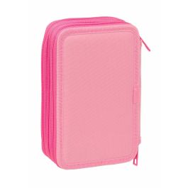 Safta Plumier Triple Barbie 37 Pcs, Estuche Escolar con 3 Compartimentos, para Niñas y Niños, 12.5x19.5x5.5cm