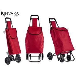 Carro de Compra Rojo Kinvara 22x98x38 cm - Tela, Plástico, Metal (6 Unidades) Precio: 169.68999949. SKU: B1BSFPX27S
