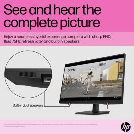 HP P24h G5 Monitor FHD de 23.8 pulgadas con altavoces integrados, pantalla nítida para productividad y trabajo híbrido