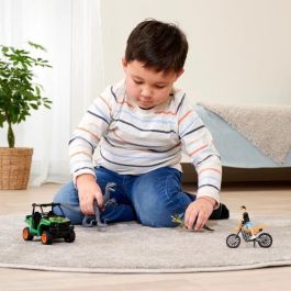 Dickie Toys SMOB203834009 Caja Cazador de Dinosaurios con 1 Figura Articulada y 2 Dinosaurios Incluidos