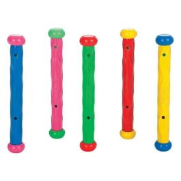 Intex Juegos Acuático Fun Sticks, Set de 5 Unidades para Piscina y Buceo, Fabricado en PVC 100%, Ideal para Niños +6 Años Intex Juegos Acuático Fun Sticks, Set de 5 Unidades para Piscina y Buceo, Fabricado en PVC 100%, Ideal para Niños +6 Años