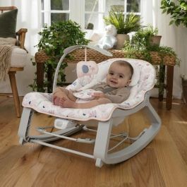 Ingenuity ING17377 Mecedora para bebé 3 en 1 Keep Cozy Burst - 3 posiciones - Arco con peluches extraíbles - Hasta 18 kg