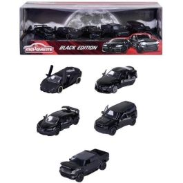 Majorette 2.0 Giftpack 5 Coches Negros de Metal. Set de Vehículos de Juguete para Coleccionar, ideal para Niños +3 Años.