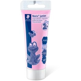 STAEDTLER NJ Pastell 6St Etui - Pintura Dedos Pastel Lavable, Secado Rápido, Pasta, 6 Colores para Niños +2 años