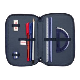 Safta Plumier Escolar con Tres Cremalleras y 37 Piezas, Colección New Edition, Dimensiones 195x125x55 mm Safta Plumier Escolar con Tres Cremalleras y 37 Piezas, Colección New Edition, Dimensiones 195x125x55 mm