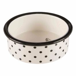 Comedero para Mascotas Trixie Blanco Negro 300 ml 0,3 L Cerámica