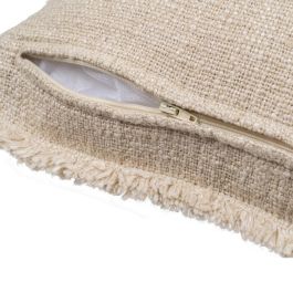 Cojín Flores Beige Oscuro 45 X 45 cm