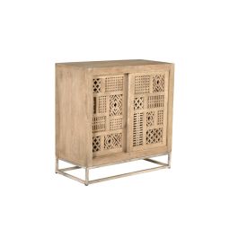 GINER Y COLOMER Aparador Madera de Mango y Patas de Metal Natural 90 cm