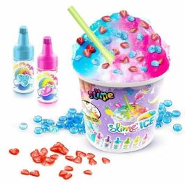 Canal Toys - SO SLIME DIY - Mega Vaso Slime Ice - Con 2 tintes perfumados, 1 cuchara y adornos - SSC 300