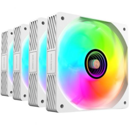 Mars Gaming MF-SI4KIT Pack 4 Ventiladores 12cm ARGB + HUB + Mando a Distancia Blancos Infinity Mirror Ultrasilenciosos Mars Gaming MF-SI4KIT Pack 4 Ventiladores 12cm ARGB + HUB + Mando a Distancia Blancos Infinity Mirror Ultrasilenciosos