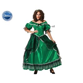 Disfraz Dama Sureña Verde Vestido Mujer Adulto Talla XL