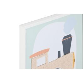 Cuadro Home ESPRIT Amarillo Azul Lienzo 30 x 1,8 x 40 cm (4 Unidades)