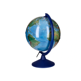 Liderpapel Globo terráqueo con luz físico y político escribible diámetro 30 cm