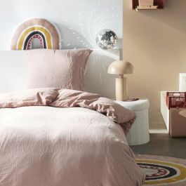 Today 123332 Juego de Cama 1 Persona 140x200 cm Gasa de Algodón y Algodón Liso Rosa Arena Composición Bimaterial Suave Precio: 32.49999984. SKU: B1HXGRJEYJ
