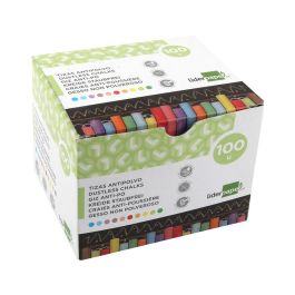 Tiza Color Antipolvo Liderpapel Caja De 100 Unidades Colores Surtidos