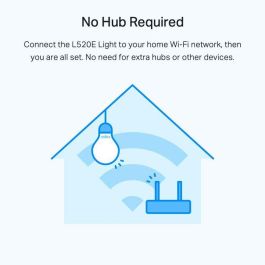 TP-Link Bombilla LED Inteligente Tapo L520E A60 E27 8W, 4000K, 806lm, Wi-Fi