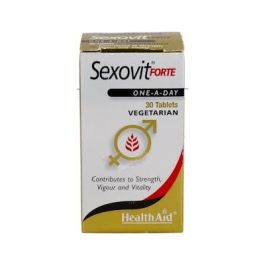 Health Aid Sex-O-Vit Forte 30 Comprimidos para Fertilidad, Testosterona y Espermatogénesis Normales Precio: 35.4999997. SKU: B13A5Y8QBX