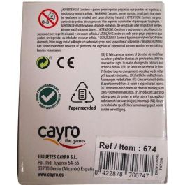 Cayro Cubilete de cuero forrado con dados Póker 8x10x8