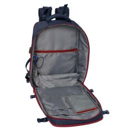 Safta Mochila Viaje Cabina Portátil 15,6'' F.C. Barcelona Azul Marino Medidas: 29x44x19 cm