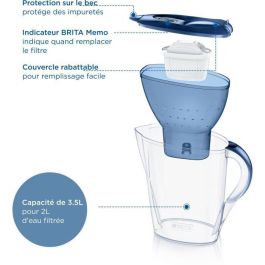 Brita BRI4006387124151 Jarra Filtradora Marella Bleue XL 3.5L con 1 cartucho Maxtra Pro All-1