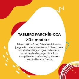 Cayro Tablero de Parchís 4 Jugadores y Oca Reversible - Madera 40x40 cm, Sin Fichas ni Dados, Para Niños y Familias +5 Años Cayro Tablero de Parchís 4 Jugadores y Oca Reversible - Madera 40x40 cm, Sin Fichas ni Dados, Para Niños y Familias +5 Años