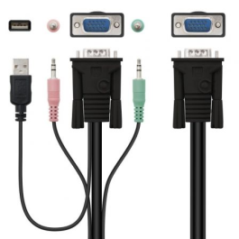 Nanocable 10.12.0001 KVM Switch 2 PC VGA USB Audio Jack 3.5mm 1920x1440 Negro 1.4m Nanocable 10.12.0001 KVM Switch 2 PC VGA USB Audio Jack 3.5mm 1920x1440 Negro 1.4m