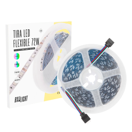 BX3 Light Tira LED Flexible RGB 72W 5m 12VDC IP33 para Interior, Efectos Dinámicos de Color, BX3-219012-RGB-IP33 Precio: 11.49999972. SKU: B15L4RY6CS