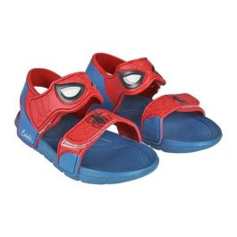 Cerdá Sandalias de Playa Spiderman Rojas para Niño, Calzado Infantil de Verano - Talla 24/25