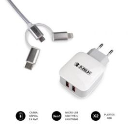 Cargador de Pared Subblim SUB-CHG-1ZWC01 12 W Cargador de Pared Subblim SUB-CHG-1ZWC01 12 W