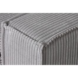DKD Home Decor Sofá Cama Moderno de Pana y Poliéster Desmontable Gris Claro, Medidas 230 x 94 x 75 cm, Altura Asiento 41 cm