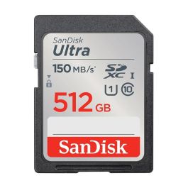 SanDisk Tarjeta Memoria SDXC Ultra UHS-I 512 GB Clase 10 hasta 150 MB/s para Cámaras y Video Full HD
