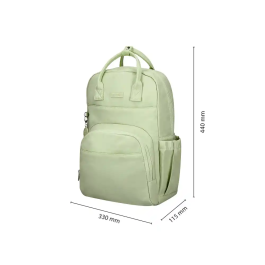 Antartik Glow Bags Mochila Antracita Acolchado Portátil 15' Verde 25L 440x33x115 mm