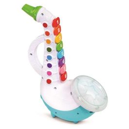 Saxofon infantil colores musicales con gran variedad de sonidos y 8 botones para reproducir notas musicales 28,6x22,2x10,4 cm Saxofon infantil colores musicales con gran variedad de sonidos y 8 botones para reproducir notas musicales 28,6x22,2x10,4 cm