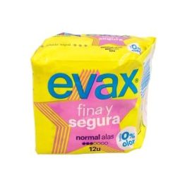 Evax Compresa Higiénica Fina Y Segura con Alas Talla Normal 12 Unidades Precio: 2.49999984. SKU: S0544526