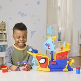 Hasbro Barco Pirata Spidey Burbujas y Telarañas de Agua, Marvel Spidey y sus Increíbles Amigos, HASG06665S0, a partir de 4 años