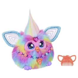 Hasbro Furby Tie Dye HAS5010996202864 Peluche Interactivo para Niñas y Niños, 15 Accesorios, Animatrónico Activado por Voz, a Partir de 6 Años