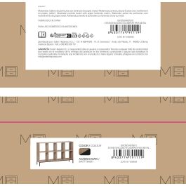 Inde Estantería Cubo 8 Compartimentos con Patas de Metal 118x29x72 cm