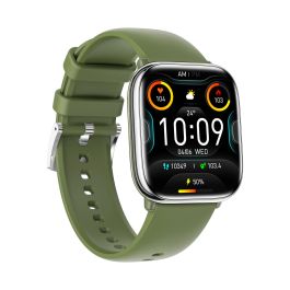 MyPhone Watch Pastel Smartwatch, Reloj Inteligente con Pantalla AMOLED 1.75", Monitor Cardíaco, SPO2, IP67, Compatible con Android iOS, Color Silver Green
