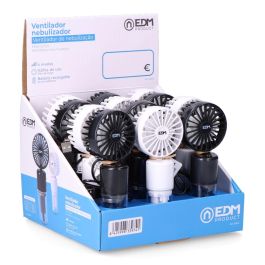 Edm Ventilador Nebulizador Recargable 4 Velocidades Batería 9.5 Horas USB C 6.2 x 16.4 cm Colores Surtidos