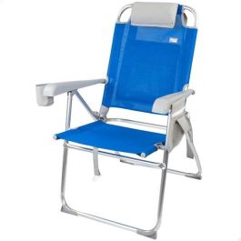 Silla playa pegable aluminio mochila 47x63x99 cm con cojin y bolsa. Precio: 48.94999945. SKU: B1CG8SXKVB