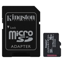 Kingston Tarjeta microSDHC Industrial 16GB Clase 10 UHS-I U3 A1 100MB/s + Adaptador SD Precio: 57.49999981. SKU: S55126106