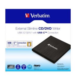 Verbatim External Slimline CD/DVD Writer USB 3.2 Gen 1 / USB-C