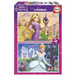 Puzzle 2x48 piezas princesas disney (rapunzel y cenicienta) Precio: 8.39256. SKU: B12TSF58H5