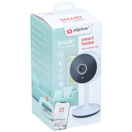 Alpina Cámara Smart Wifi Interior 1080p HD Visión Nocturna Compatible Micro SD 230V