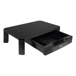 TooQ Soporte Multiusos TQMMPD02 para Monitor/Portátil Elevador Regulable Negro Hasta 20kg