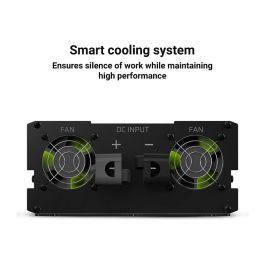 Green Cell INV21 Inversor de Corriente para Coche 24V a 230V, 6000W Pico, Convertidor DC a AC, Negro
