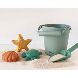 KioKids Set de Juego de Playa de Silicona Verde, 5 Piezas: Cubo, Pala y 3 Moldes de Arena. Seguro y Fácil de Limpiar para Niños +18 meses Precio: 22.49999961. SKU: B1ABACE4MQ